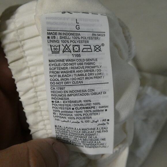 Old Navy Active Women's Large Shorts go dry liner Ivory tiger print lined NWT - Picture 3 of 6